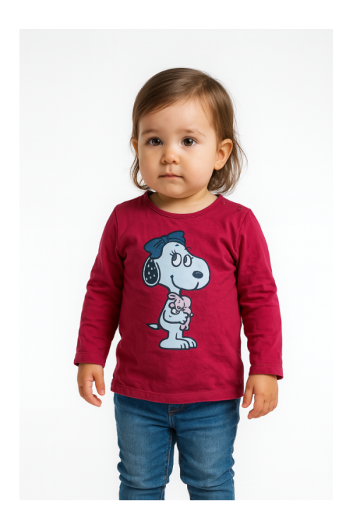 Peanuts Snoopy Bella shirt, red