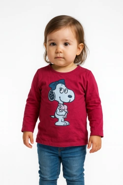 Peanuts Snoopy Bella shirt, red