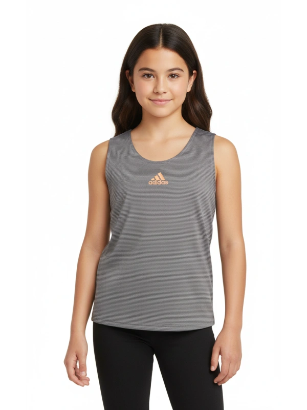 Adidas Футболка Girl's G Camo T P.Blue, цвет: серый