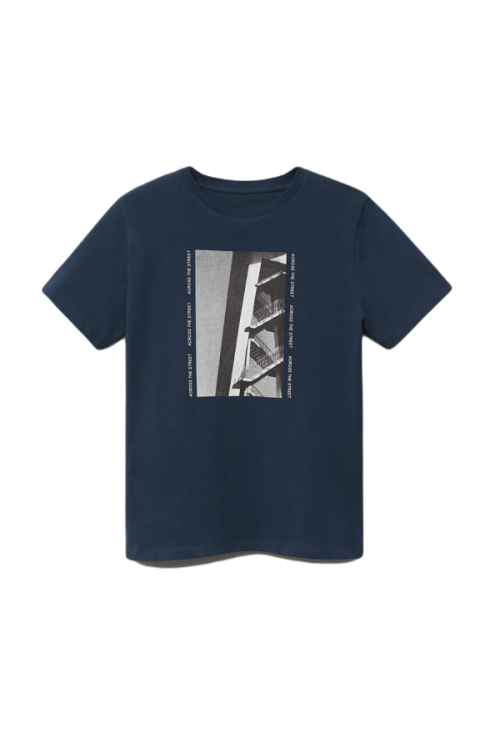Mango T-shirt size M (170/80), blue