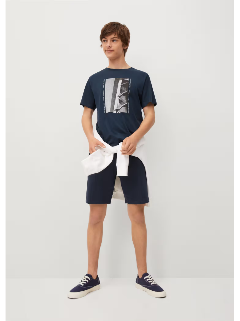 Mango T-shirt size M (170/80), blue