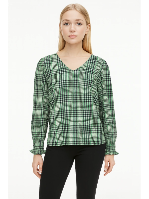 Vero Moda Блузка, цвет: зелёный