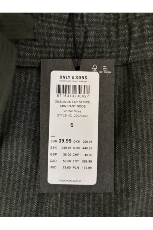 ONLY & SONS Брюки, цвет: зелёный