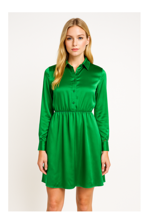 PIECES dress, green