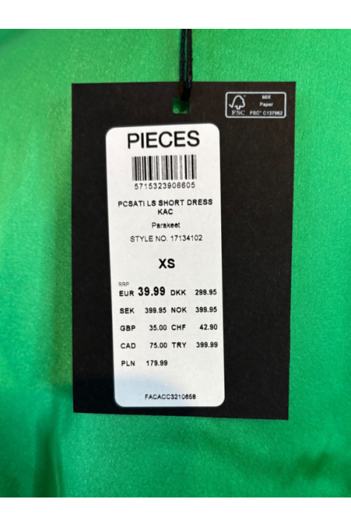 PIECES dress, green