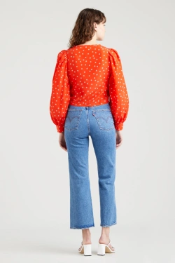 LEVI'S Fawn Tie Blouse, red