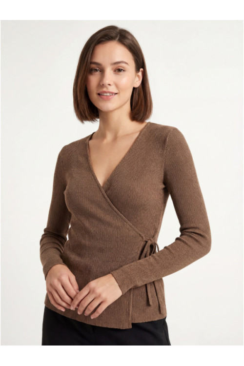 ANNA FIELD Long-sleeved top, camel