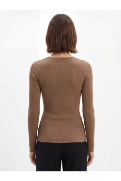 ANNA FIELD Long-sleeved top, camel