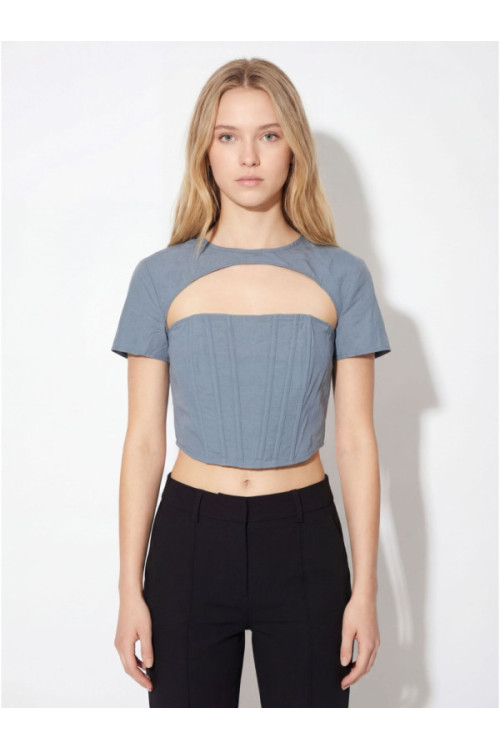 Missguided Korsetitopp, värv: sinine
