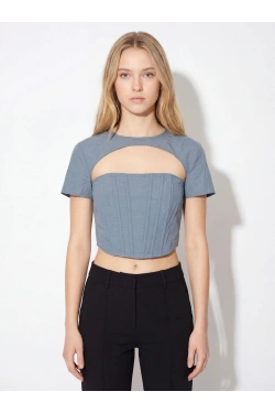 Missguided Korsetitopp, värv: sinine