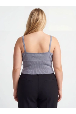 Missguided Lühike topp, värv: sinine
