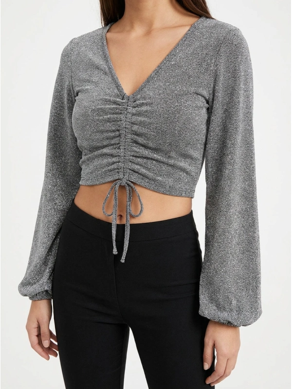 Y.A.S YASWUPPA Long-sleeved top, grey