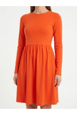PIECES PCANGA LS SHORT BOATNECK Платье, цвет: красный
