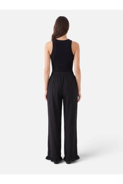 PIECES PCSARAH FRILL Pants, black
