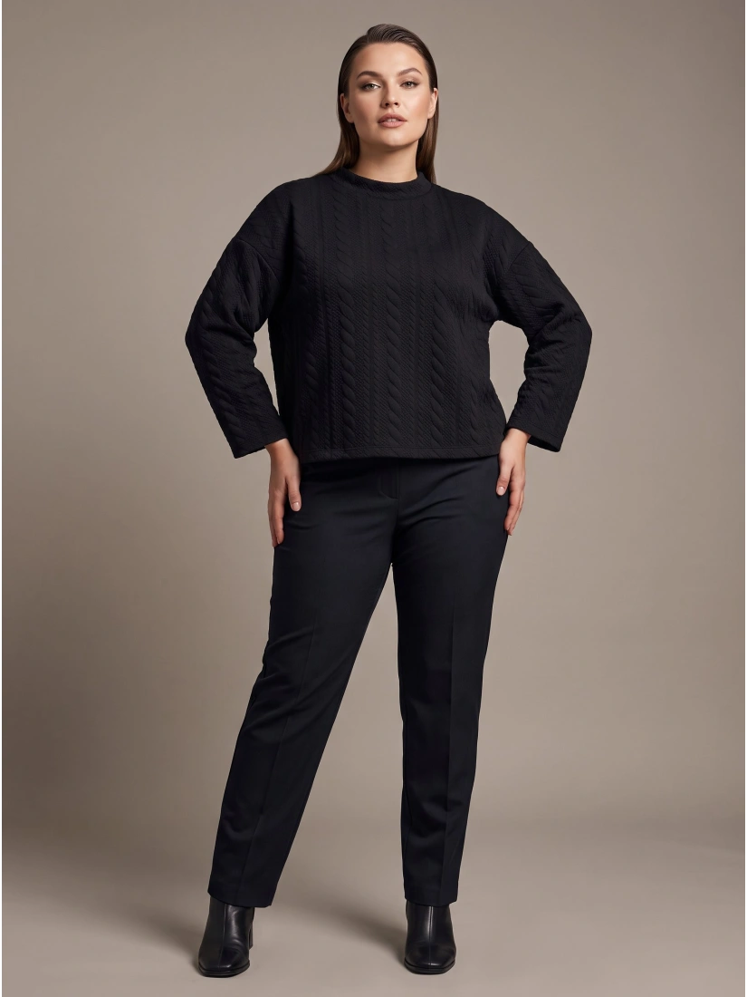 JDY JDYHAPPA L/S Свитер, цвет: чёрный