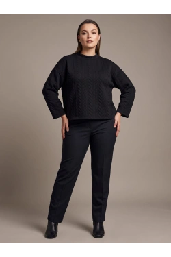 JDY JDYHAPPA L/S Свитер, цвет: чёрный