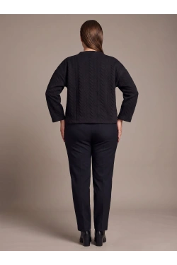 JDY JDYHAPPA L/S Свитер, цвет: чёрный