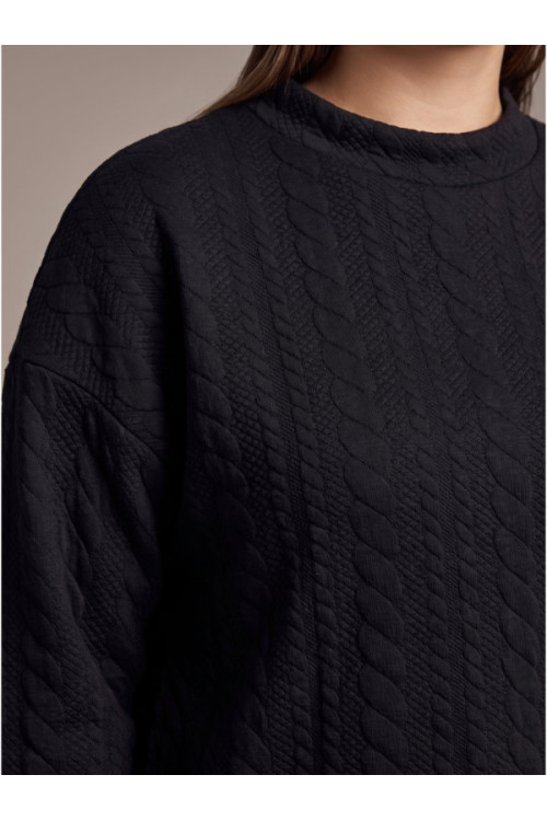 JDY JDYHAPPA L/S Свитер, цвет: чёрный