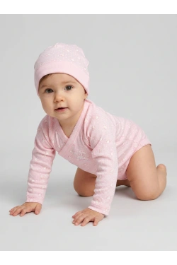 Absorba baby t-shirt with hat, pink