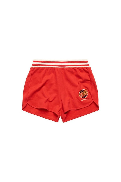 SUPERDRY Lühikesed püksid, värv: punane