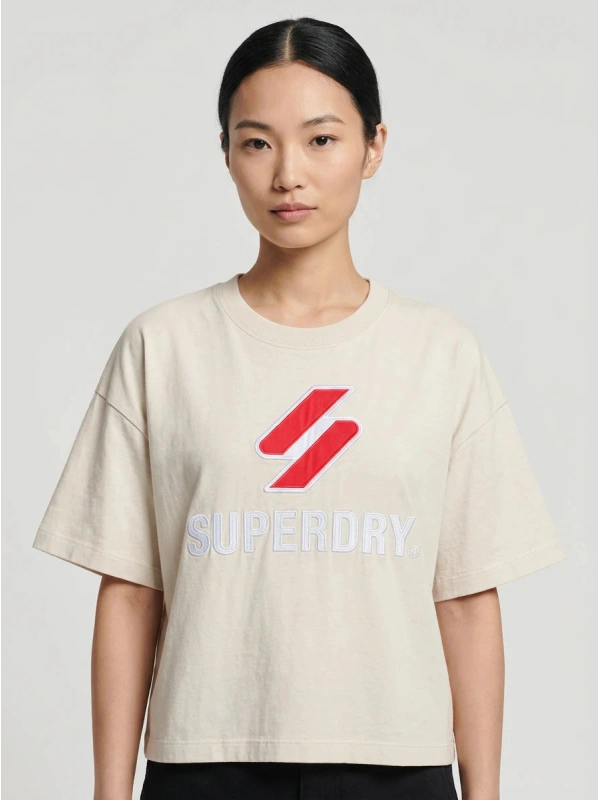 SUPERDRY Spordisärk, värv: kollane