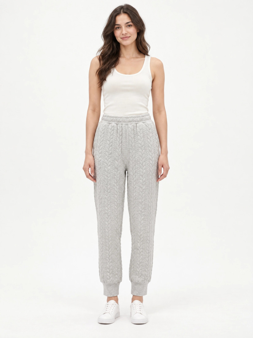 PIECES Pants PCKRANCI, grey