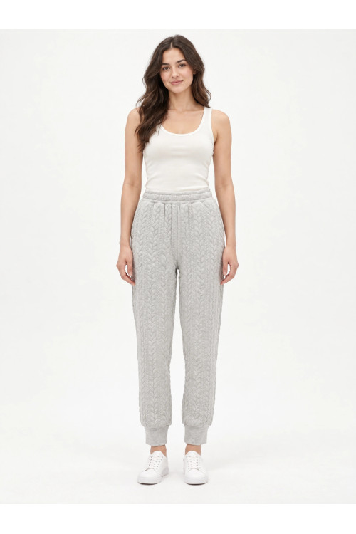 PIECES Pants PCKRANCI, grey