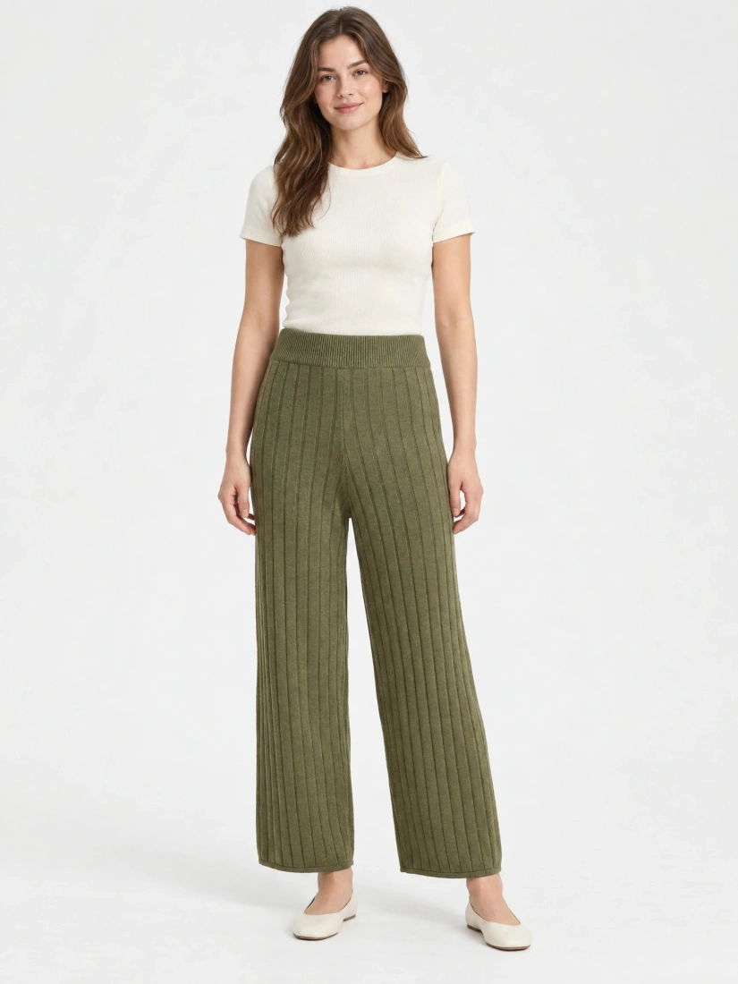 PIECES Pants PCKANIKA, green