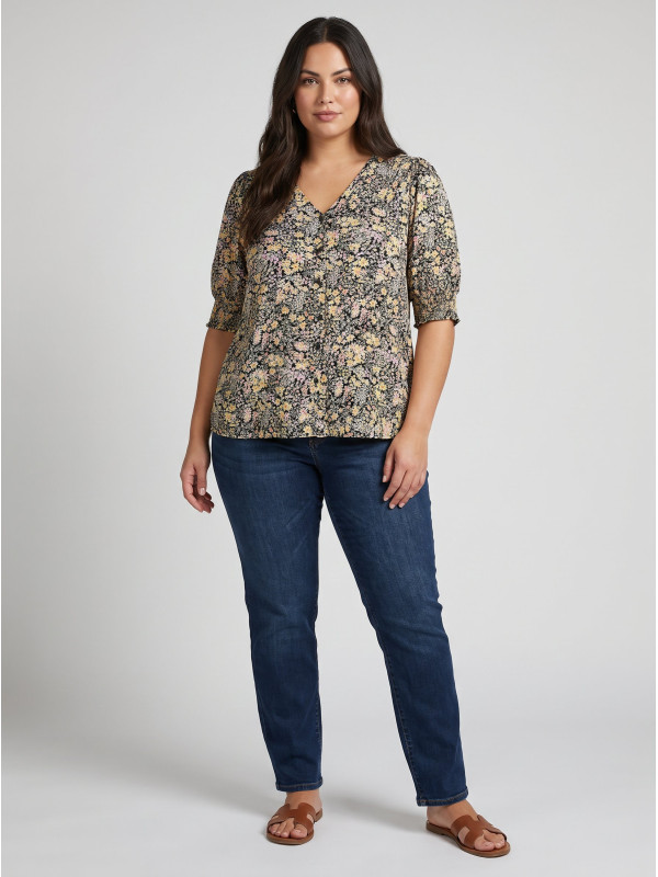 ONCFREDERIKKE SS V-NECK Top