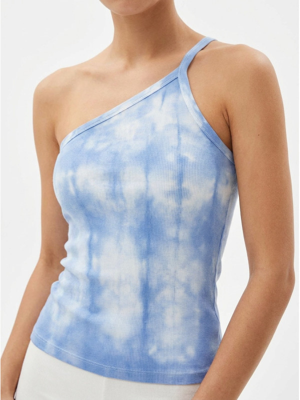 Scoop One Shoulder Tank Top