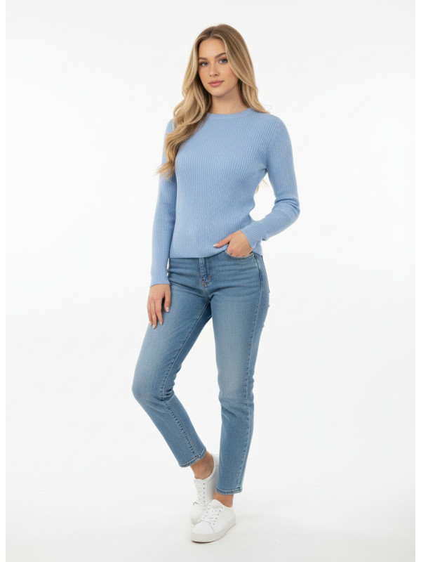 VIEVA O-NECK BACK DETAIL Sweater