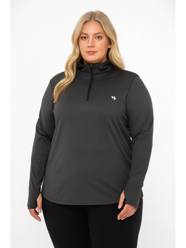 Long Sleeve Workout Top With Thumb Holes