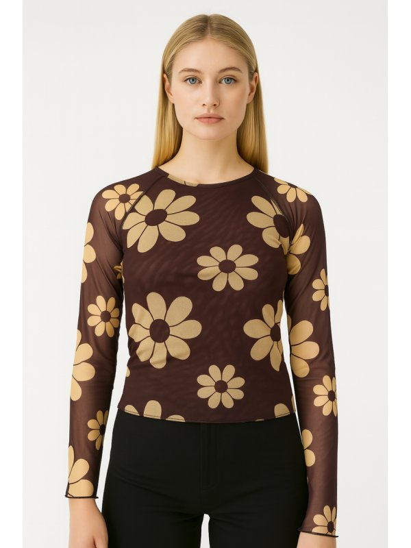 Top (defect: mismatched sleeve lengths)