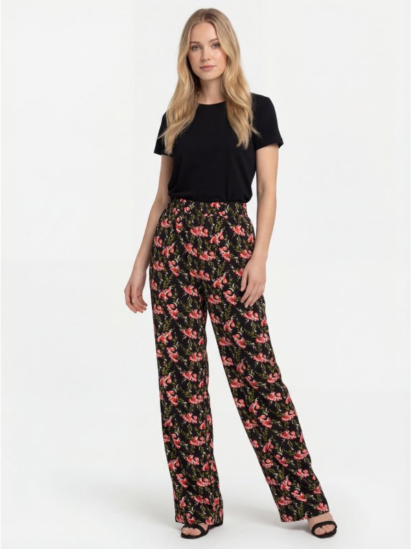 Floral Print Trousers