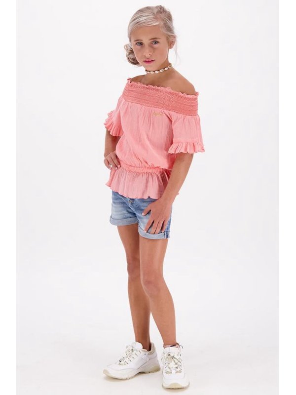 Vingin meiden t-shirt Hezna Coral Pink