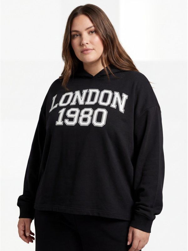 Women's Hoodie with "LONDON 1980" Print
